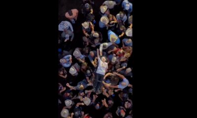 Pauline Kana (Gangster Granny) crowd surfing