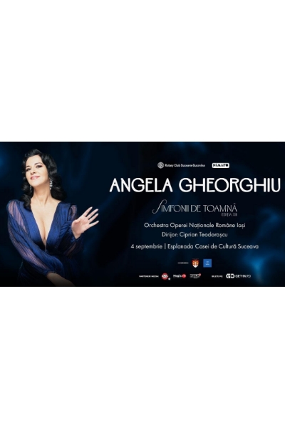 Poster eveniment Simfonii de Toamnă - concert Angela Gheorghiu