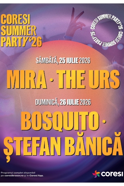 Poster eveniment Coresi Summer Party 2026