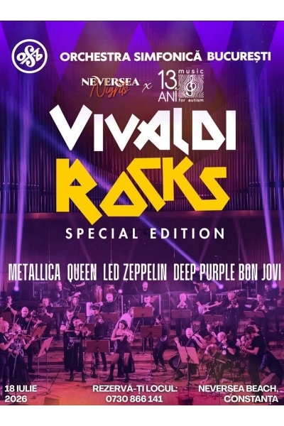 Poster eveniment Orchestra Simfonică București - Vivaldi Rocks Special Edition