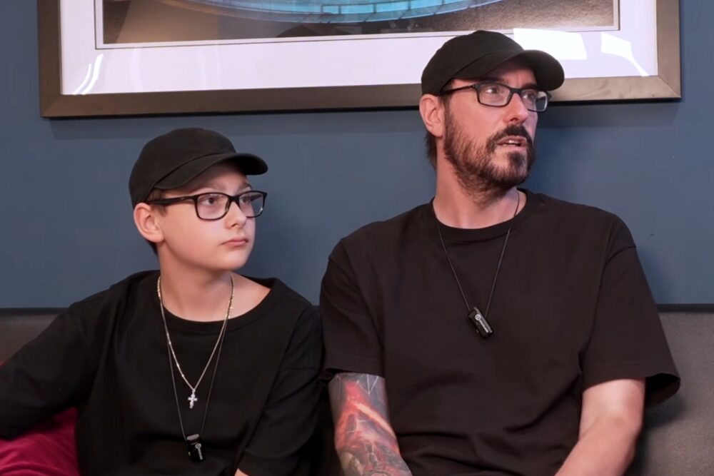 Benjamin Burnley și fiul său în interviu la Steve O'G