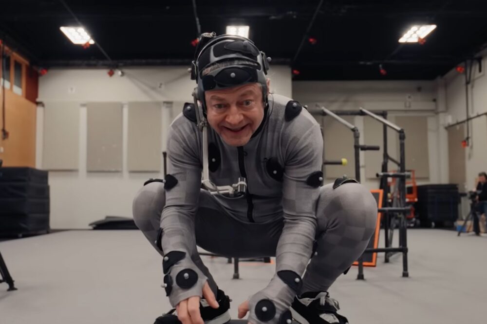 Andy Serkis pe platourile de filmare "The Lord of the Rings: The Hunt for Gollum"