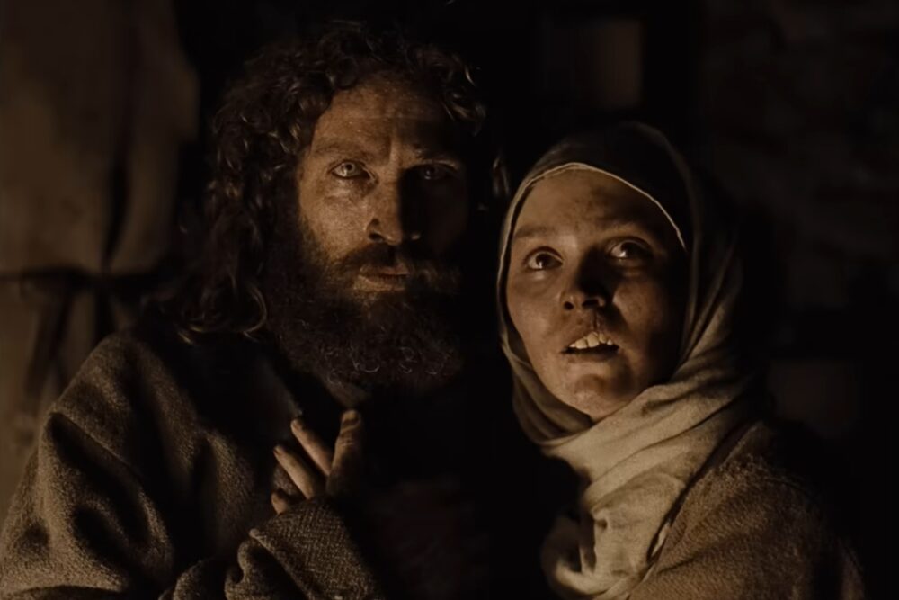 Aaron Taylor-Johnson și Lily-Rose Depp în "Werwulf"
