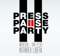 Poster eveniment Press Pause Party cu Laura